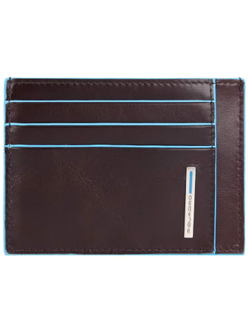 Piquadro Blue Square Kreditkartenetui RFID Leder 11,5 cm in mahogany