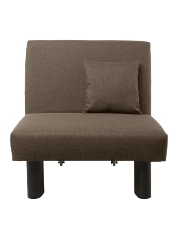 others FALTSESSEL Kalomira Bezug Flachgewebe Metall schwarz / sahara