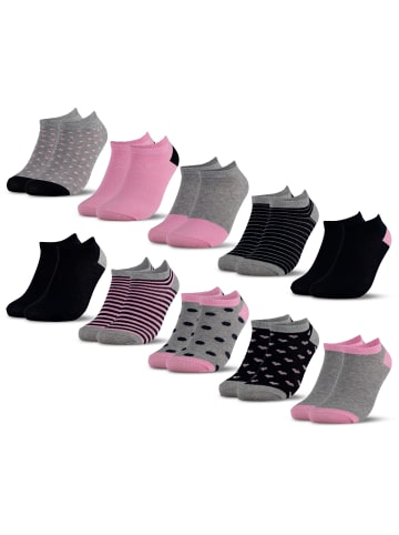 Occulto 10er Pack Sneaker Socken Mikl in Pink