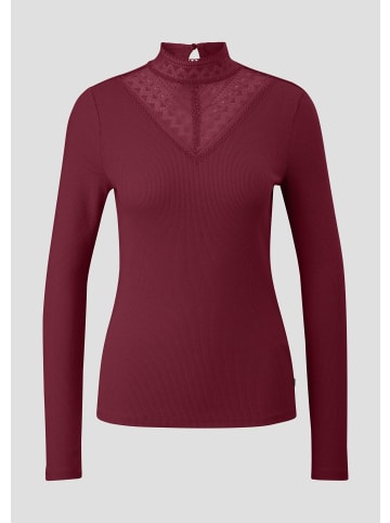 QS T-Shirt  in  3900_bordeaux