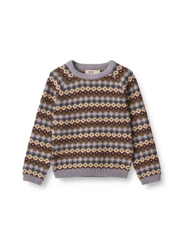 Wheat Strickpullover Mimi Jacquard in multi lavender