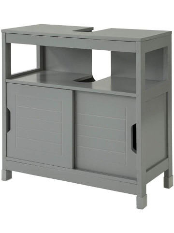 SoBuy Waschbeckenunterschrank in Grau - (B)60 x (H)61 x (T)30cm