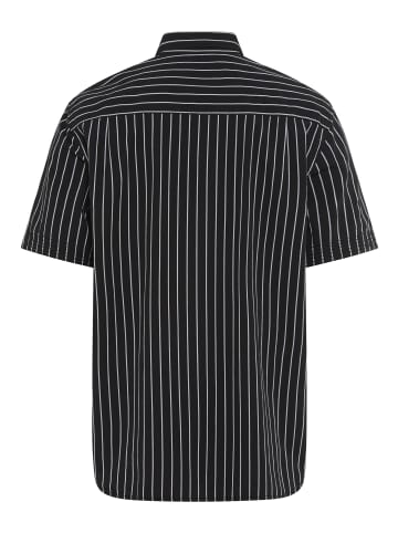 Man's World Kurzarmhemd in schwarz gestreift