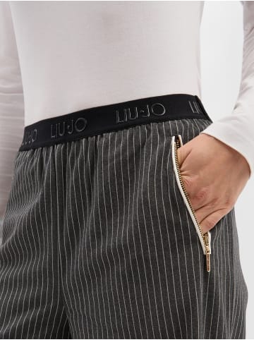 Schlupfhose in anthrazit weiß