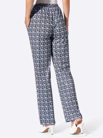 WITT WEIDEN Jersey-Hose in marine-getupft