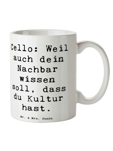 Mr. & Mrs. Panda Mug Spruch Zeichenllo Kultur mit Spruch in Weiß