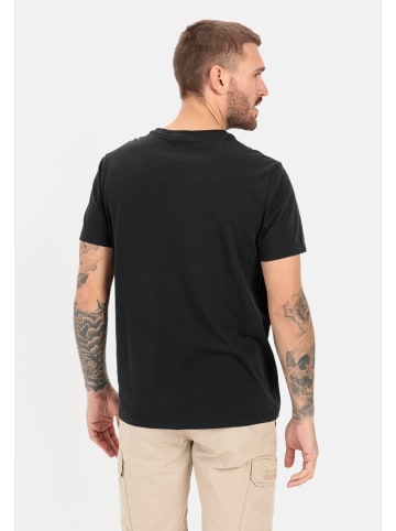 Camel Active T-Shirt mit Print aus nachhaltigem Organic Cotton in Schwarz