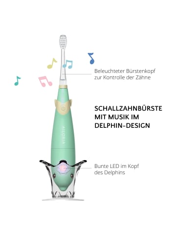 Ailoria BUBBLE BRUSH Kinder-Schallzahnbürste in grün