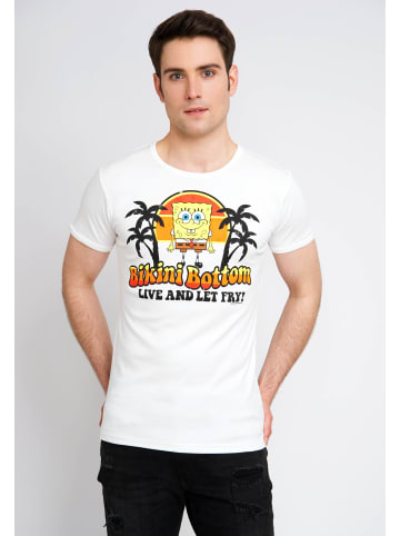 Logoshirt T-Shirt Spongebob - Bikini Bottom in altweiss