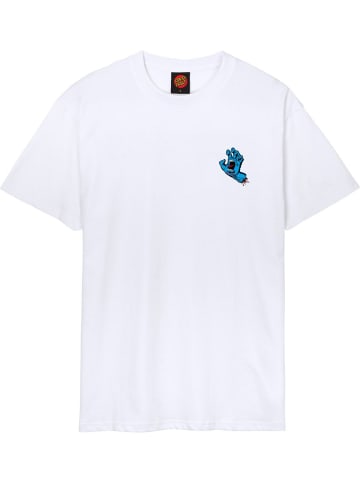 Santa Cruz T-Shirt "Screaming Hand Chest" in Weiß