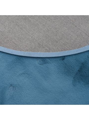 Pergamon Fellteppich Luxus Super Soft Plush Rund in Zwart