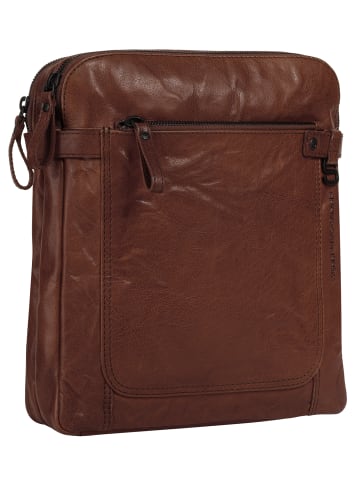 SPIKES & SPARROW Rucksack echt Leder in cognac