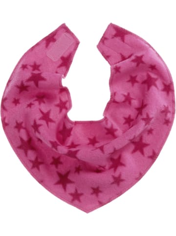 Playshoes Fleece-Dreieckstuch Sterne in Pink