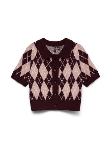 Vero Moda Strickjacke in Burgundy 1
