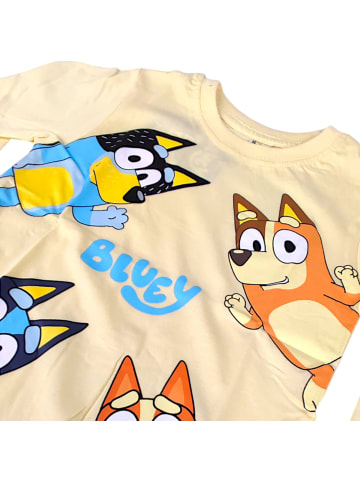 Bluey Langarmshirt Bluey & Bingo in Gelb