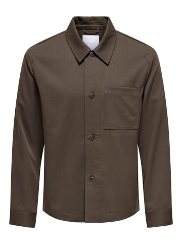 ONLY & SONS Overshirt in Demitasse