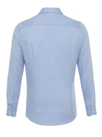 HATICO Langarm Business Hemd für Herren in hell-blau