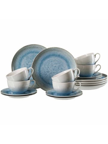 Ritzenhoff & Breker 18er Set Kaffeeservice Oslo in blau-grau
