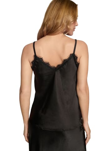 Zero  Satintop mit Spitze in Black Beauty