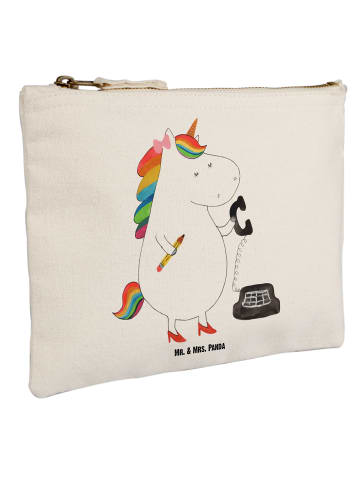 Mr. & Mrs. Panda Pouch Einhorn Sekretärin ohne Spruch in Weiß