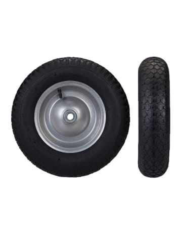 2x Schubkarrenrad in Schwarz/ Grau - 4.80 4.00-8
