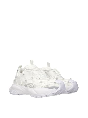 Weiß Stoff Sneaker