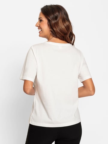 WITT WEIDEN Kurzarmshirt in ecru-bedruckt