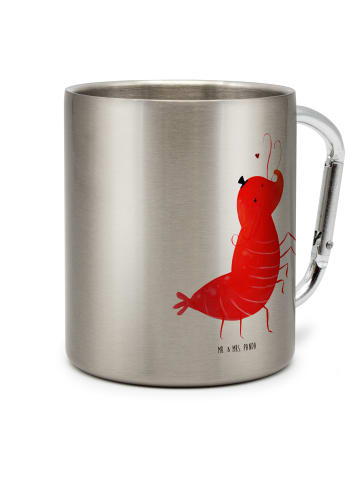 Mr. & Mrs. Panda Thermobecher Edelstahl Garnele Franzose ohne Sp... in Silber