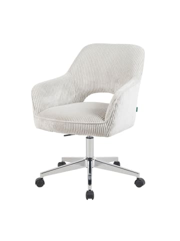 DUBI Möbel 2er-Set: Bürostuhl Mika-Faro in Hellgrau - (B)60 x (H)85 x  (T)65 cm