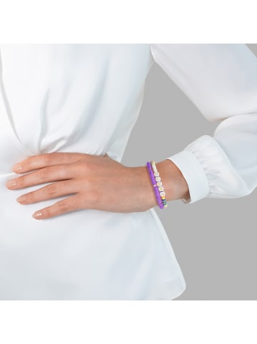 Yokoamii 2er Set Armbänder in lila
