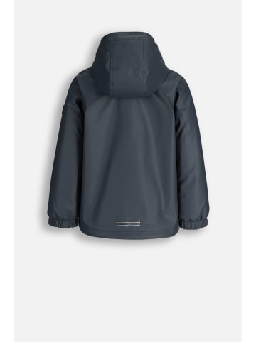 Coccodrillo Gummierte Regenjacke in schwarzgrau