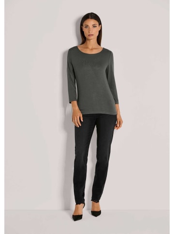 MADELEINE Elegantes Glanzshirt mit Viskose-Stretch in bleigrau