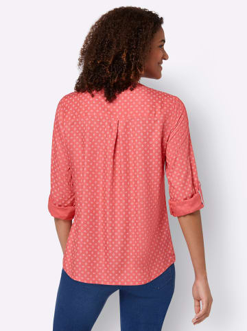 WITT WEIDEN Bluse in koralle-weiß-bedruckt
