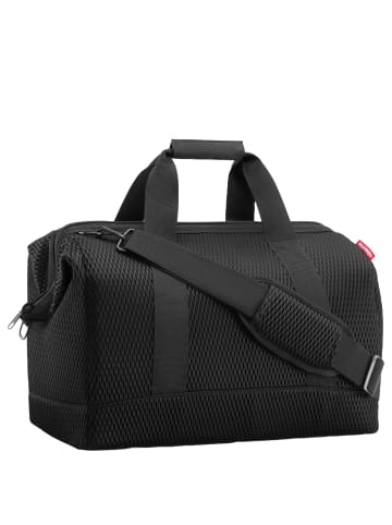 Reisenthel travelling allrounder L - Reisetasche 48 cm (smiley grey) in mesh black