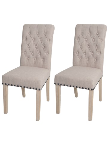MCW 2er-Set Esszimmerstuhl O66, Beige