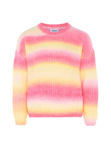 Usha Sweater in Rosa Gelb Mehrfarbig