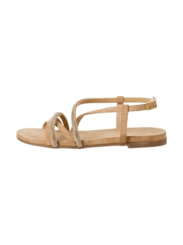 Tamaris Flache Ledersandalen Tamaris Beige