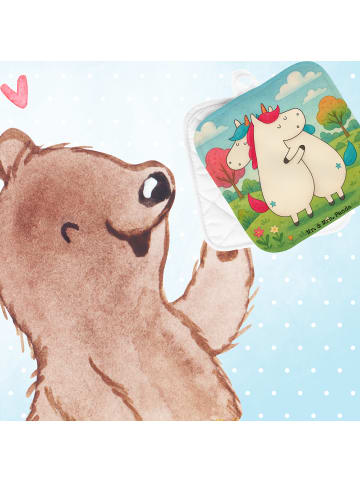 Mr. & Mrs. Panda Potholder Einhörner Umarmen Design ohne Spruch in Weiß