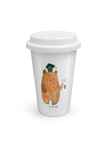 Mr. & Mrs. Panda Kaffeebecher Bär Prüfung ohne Spruch in Weiß