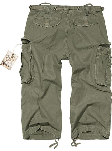 Brandit Short "Industry Vintage 3/4 Shorts" in Grün