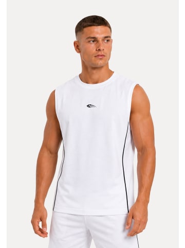 SMILODOX Regular Fit Tank Top Torvano in Weiß
