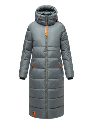 Navahoo Steppmantel Kristallblume in Stormy Blue