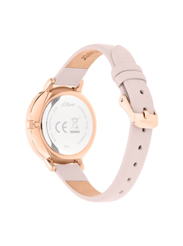 s.Oliver Quarzuhr SO-4559-LQ in Rotgold