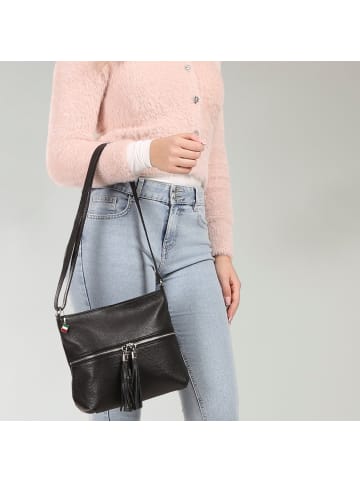 Florence Florence Umhängetasche Leder schwarz ca. 30cm