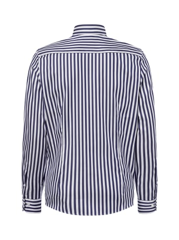 Finshley & Harding Businesshemd in marine weiß - 0006