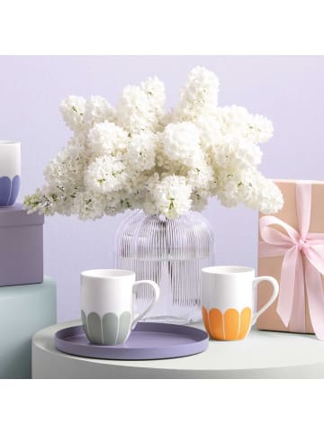 Villeroy & Boch 6er Set Henkelbecher Fleur Couleur in 290 ml in Soleil