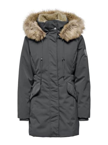 ONLY Carmakoma Langer Parka in Blackened Pearl
