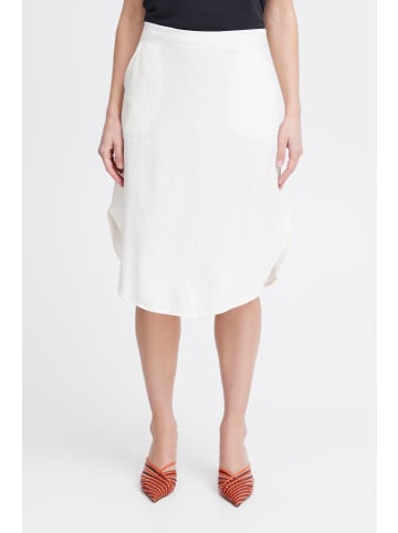 b.young A-Linien-Rock BYFALAKKA LONG SKIRT - 20812879 Rock aus Leinenmix in Weiß