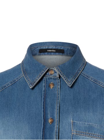 Someday Jeansbluse Zebru in medium stone