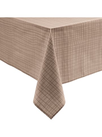 REDBEST Baumwollmischung Tischdecke Pasadena in cappuccino